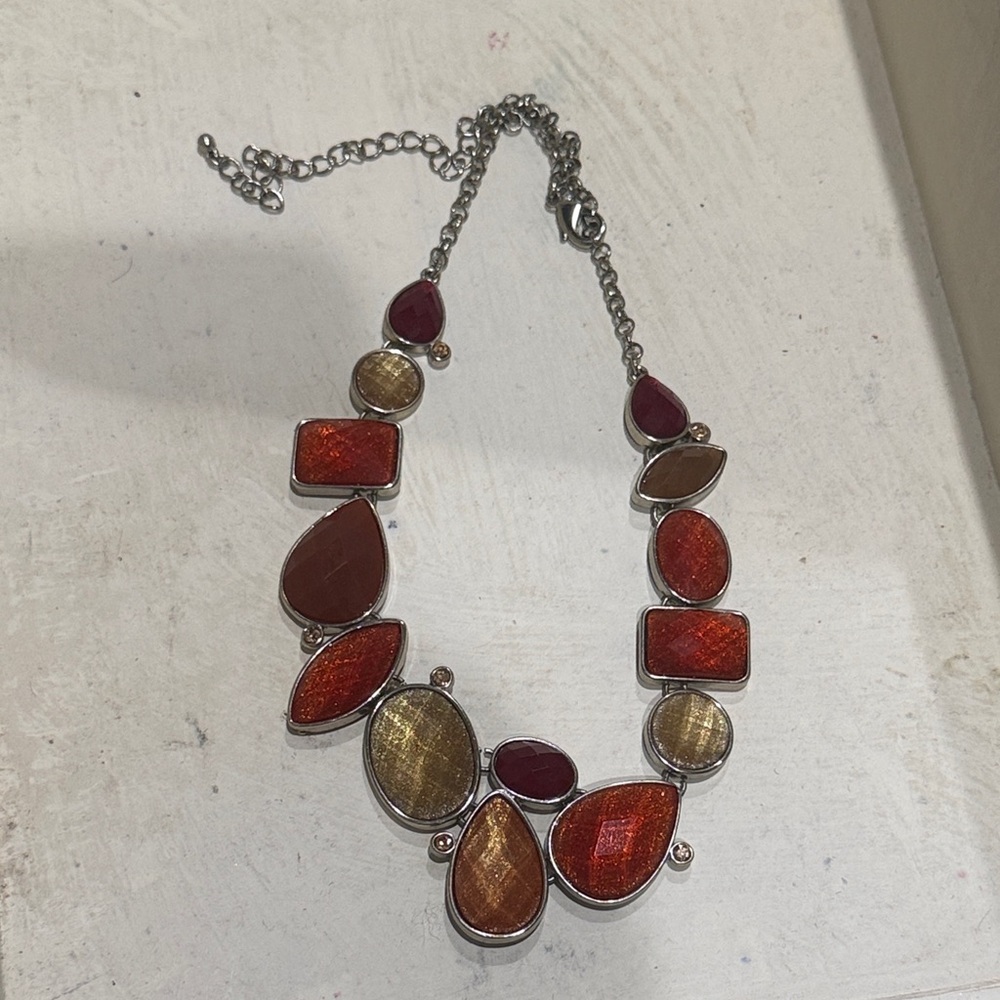 Premier Red and Gold Multi-Stone Necklace